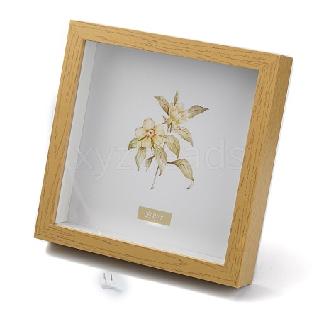 8 Inch Wall Mounted Wood Shadow Box Frames AJEW-WH0042-20C-1