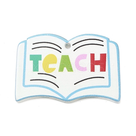 Teachers' Day Double-sided Printed Acrylic Pendants OACR-R265-04D-1