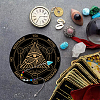 CREATCABIN 1Pc Chakra Gemstones Dowsing Pendulum Pendants FIND-CN0001-15G-7