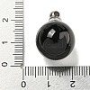 Natural Obsidian Perfume Bottle Pendants G-K338-22P-01-3