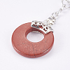 Natural Red Jasper Keychain KEYC-P041-D25-4