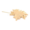 Maple Leaf Shape Alloy Brooch JEWB-U006-04KCG-2