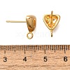 Brass Stud Earrings KK-Z092-08G-2