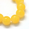 Baking Painted Imitation Jade Glass Round Bead Strands X-DGLA-Q021-10mm-30-2