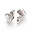 304 Stainless Steel Stud Earrings EJEW-F182-A08-2