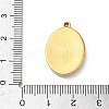 304 Stainless Steel Printed Religion Pendants STAS-G387-03G-09-3