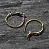 Brass Hoop Earrings EJEW-P300-02G-2