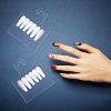 Transparent Acrylic Nail Art Display Boards ODIS-WH0017-069-6