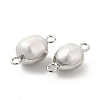 Natural Pearl Connector Charms PEAR-P004-50P-3
