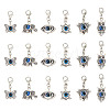 DELORIGIN 10 Sets Evil Eye Pendant Decorations HJEW-DR0001-07-1