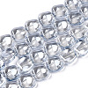 Electroplate Glass Beads Strand EGLA-S188-21-A02-1