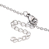 Alloy Teardrop Pendant Necklaces for Women NJEW-G132-01P-3