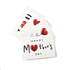 4Pcs 4 Styles Kraft Paper Greeting Cards AJEW-FS0001-29-2