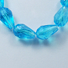 Electroplate Glass Beads Strands LS-EGLA-R008-15x10mm-10-1