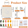 Flower Pattern Punch Embroidery Starter Kits DIY-WH20007-743B-2