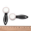 Alloy & Iron Bookmark Cabochon Settings PALLOY-N184-08S-3