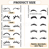 12 Sets 6 Styles Non-Woven Cake Insert Card Decoration AJEW-FG0004-06-2