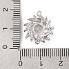 Brass Pave Clear Cubic Zirconia Connector Charms KK-S389-40P-3