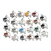 Natural & Synthetic Mixed Stone Kitten Pendants G-J386-C17-1