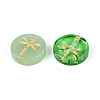 Baking Paint Transparent Glass Beads DGLA-N018-30-2
