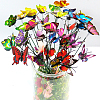 Butterfly Plastic Decorative Garden Stake WG47553-02-1