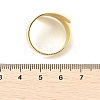 Adjustable Brass Finger Rings for Women RJEW-M064-02G-5