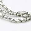 Electroplate Transparent Glass Beads Strands EGLA-E046-D03-3