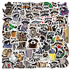 50Pcs Racoon PVC Adhesive Waterproof Stickers Self-Adhesive Stickers PW-WG7C4D4-01-1