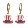 5 Pairs 5 Styles Independence Day Brass Huggie Hoop Earring Sets EJEW-JE05856-3