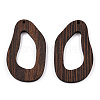 Natural Wenge Wood Big Pendants WOOD-T023-60-3