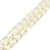 AB Color Plated Transparent Glass Beads Strands EGLA-P051-06A-A08-2