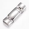 304 Stainless Steel Magnetic Clasps with Glue-in Ends STAS-G071-42P-1
