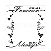 Natural Wood Word Forever Photo Frames AJEW-WH0292-035-7