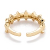 (Jewelry Parties Factory Sale)Brass Cuff Rings RJEW-I077-25P-2
