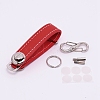 PU Leather Keychain KEYC-WH0018-30C-1