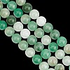 GOMAKERER 2 Strands Natural Green Aventurine Beads Strands G-GO0001-29B-4