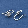 Rack Plating Brass Micro Pave Clear Cubic Zirconia Earring Hooks KK-A231-10S-2