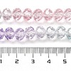 Transparent Painted Glass Beads Strands DGLA-A034-T6mm-A23-3