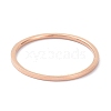 1mm Polished Plain Dome Finger Ring for Girl Women RJEW-C012-02E-RG-1