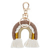 Tassel Rainbow Keychains KEYC-WH0004-60KCG-01-1