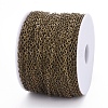 Brass Flat Oval Cable Chains CHC029Y-AB-4
