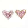 Glitter Hotfix Rhinestone DIY-WH0204-08G-1