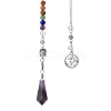 Natural Amethyst Dowsing Pendulum Big Pendants PW-WG3800F-03-1