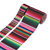 2 Rolls 2 Styles Stripe Pattern Printed Polyester Grosgrain Ribbon OCOR-TA0001-37A-8