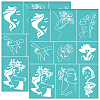 Self-Adhesive Silk Screen Printing Stencil DIY-WH0338-220-1