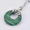 Synthetic Malachite Keychain KEYC-P041-D07-4