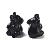 Natural Obsidian Carved Figurines DJEW-L023-D06-1