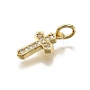 Brass Micro Pave Cubic Zirconia Pendants KK-Z100-39G-04-2