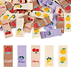 100Pcs 5 Style Silk Ribbon Computerized Embroidery Clothing Labels for Hat Scarf DIY-TA0005-33-1