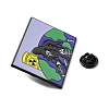 Protecting Marine Environment & Nuclear Wastewater Theme Enamel Pin JEWB-B008-02C-3